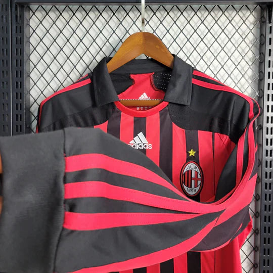 AC Milan Retro Shirt 2007 2008 Long Sleeve