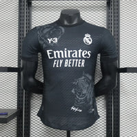 Real Madrid Football Y3 Black Shirt 2024 2025