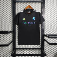 Real Madrid Football Balmain Black Shirt 2023 2024