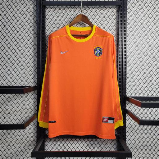 Retro Long Sleeve Shirt 1998 Brazil Goalkeeper