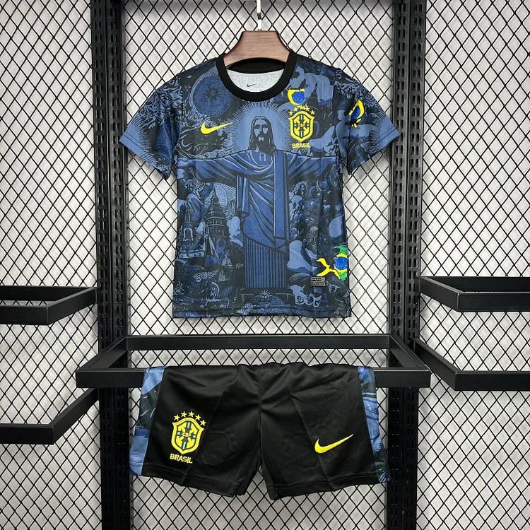 Kits Kids Brazil x Jesus Christ Home Junior Kids 2024-2025