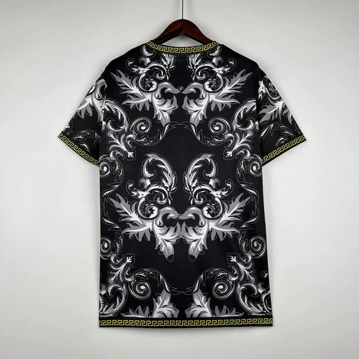 Italy Shirt 2023-2024 collab Versace Black