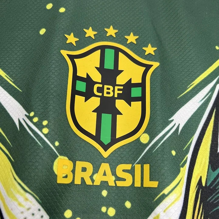 Brazil Concept Green Yellow Aigle Shirt 2024-25