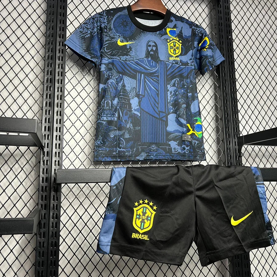 Kits Kids Brazil x Jesus Christ Home Junior Kids 2024-2025