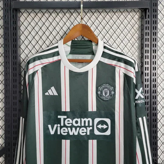 Manchester United Away Shirt 2023 2024 Long Sleeve