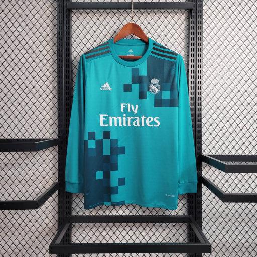 Real Madrid Shirt 2017 2018 Long Sleeve Retro