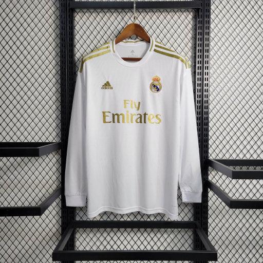 Real Madrid Shirt 2019 2020 Long Sleeve Retro