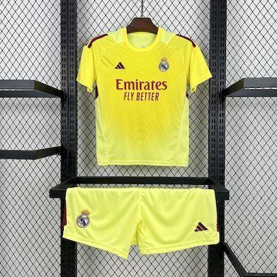 Kids Real Madrid Goalkeeper Kit 2025-26