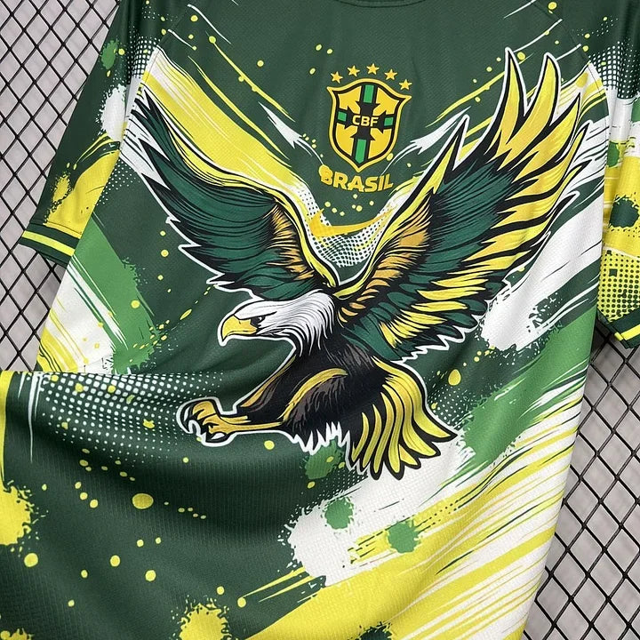 Brazil Concept Green Yellow Aigle Shirt 2024-25