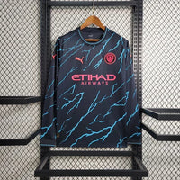 Manchester City Away Shirt 2023 2024 Long Sleeve