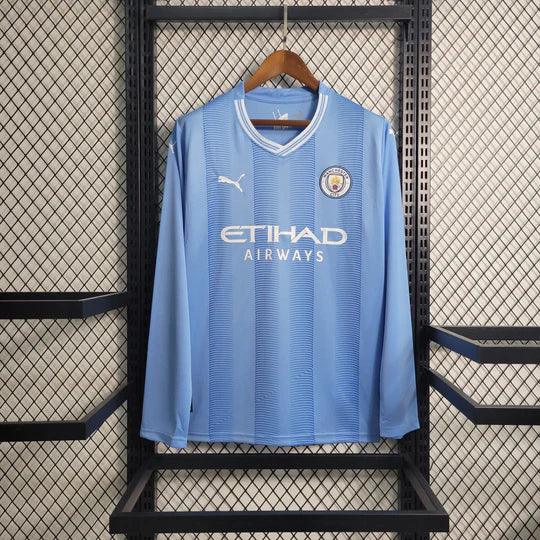 Manchester City Shirt 2023 2024 Long Sleeve