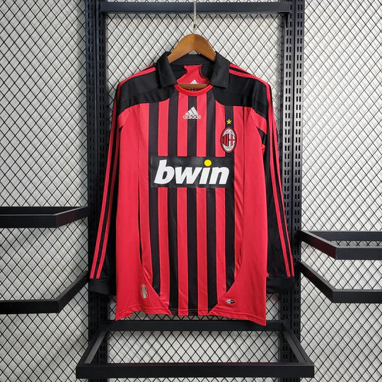 AC Milan Retro Shirt 2007 2008 Long Sleeve