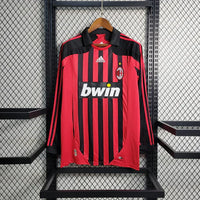 AC Milan Retro Shirt 2007 2008 Long Sleeve