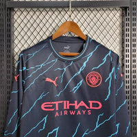 Manchester City Away Shirt 2023 2024 Long Sleeve