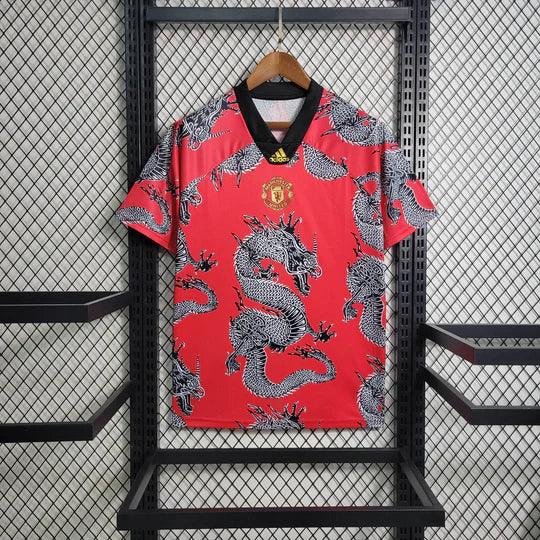 Football Manchester United Retro Shirt 2019 2020 Japan Dragon