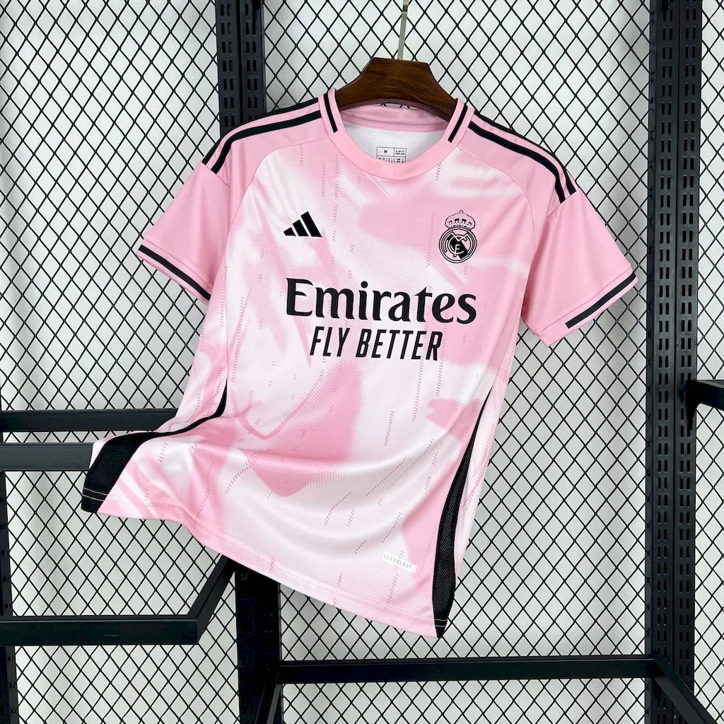 Real Madrid Concept Pink & White Shirt 2025