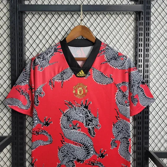 Football Manchester United Retro Shirt 2019 2020 Japan Dragon