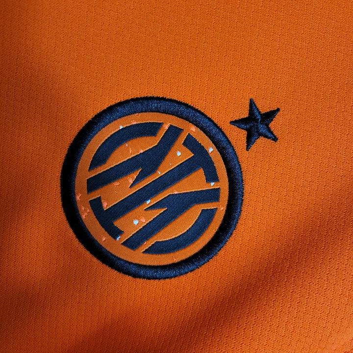 Inter Milan Football Third Orange Shirt 2023 2024