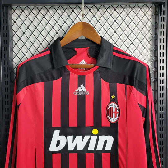 AC Milan Retro Shirt 2007 2008 Long Sleeve