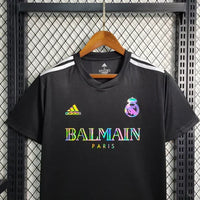 Real Madrid Football Balmain Black Shirt 2023 2024