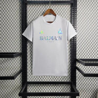 Real Madrid Football Balmain White Shirt 2023 2024