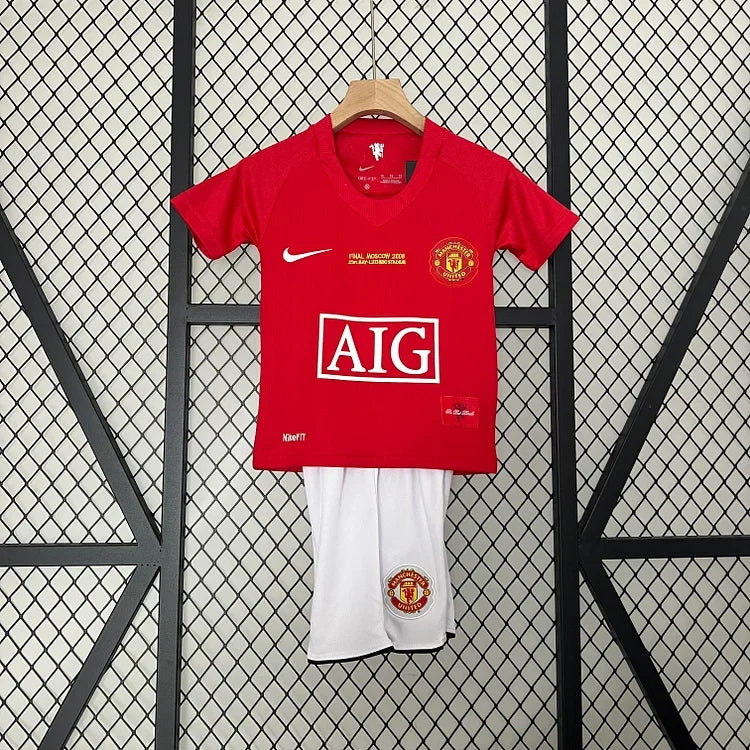 KIT KIDS RETRO MANCHESTER UNITED 2008