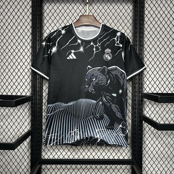 Real Madrid Black & Grey Panther Shirt 2024/25