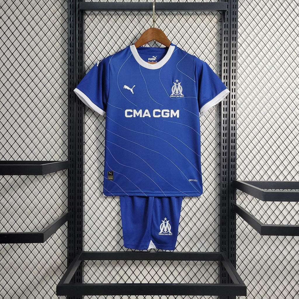 Kids Olympique of Marseille Away Kit 2023 2024