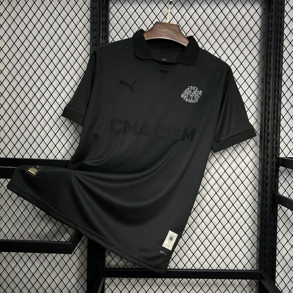 Olympique of Marseille Football 125 years Shirt 2024 2025 OM Black
