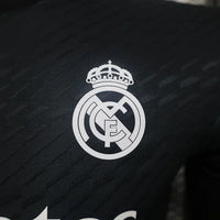 Real Madrid Football Y3 Black Shirt 2024 2025