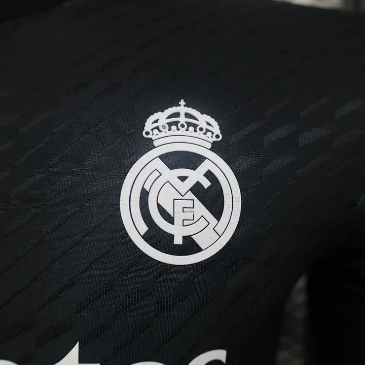 Real Madrid Football Y3 Black Shirt 2024 2025