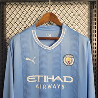 Manchester City Shirt 2023 2024 Long Sleeve
