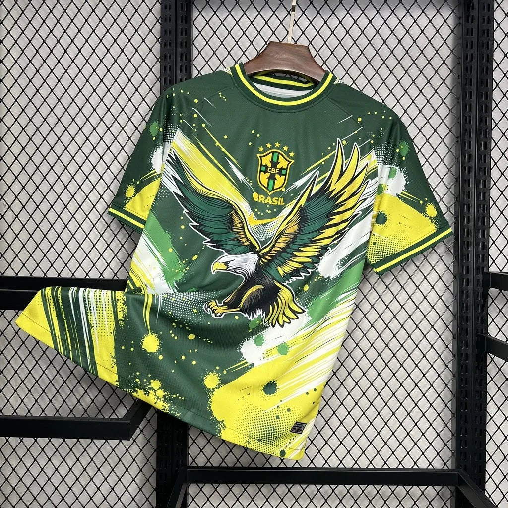 Brazil Concept Green Yellow Aigle Shirt 2024-25