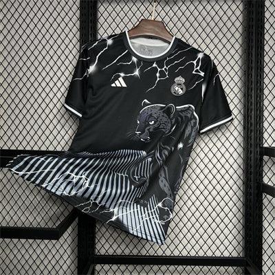 Real Madrid Black & Grey Panther Shirt 2024/25