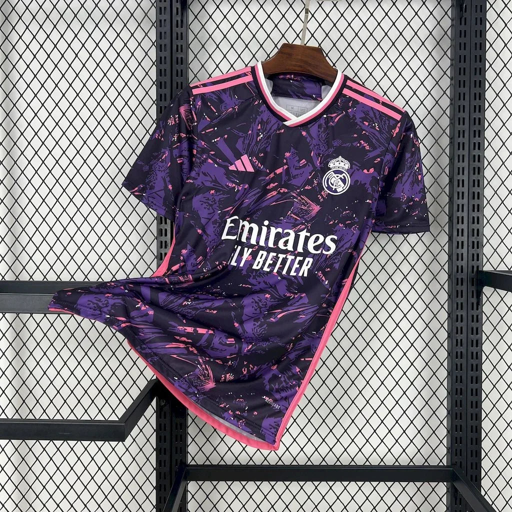 Real Madrid Football Concept Pink Shirt 2024 2025