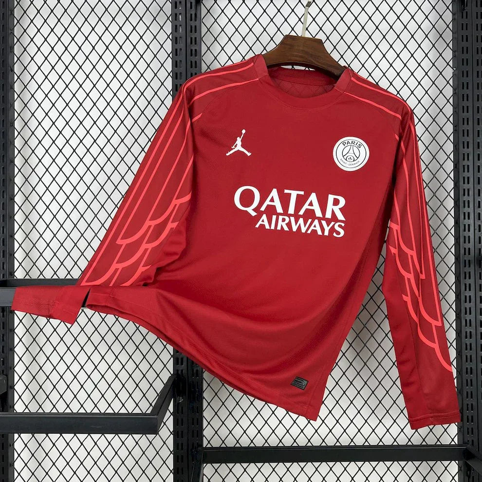 Long Sleeves PSG Red Shirt